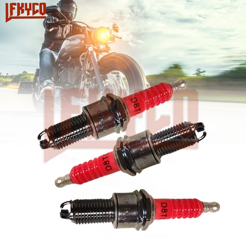 Motorcycle Spark Plug - 1/2/3/4PCS 3 elektrody D8TC Świece zapłonowe