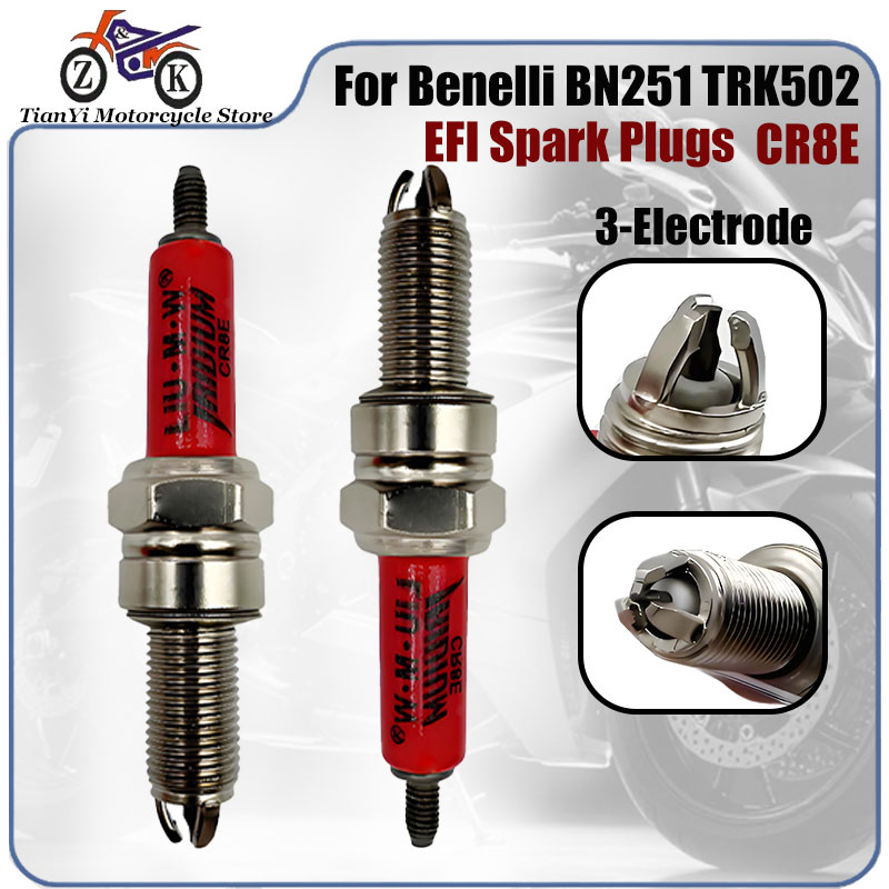 Motorcycle Spark Plug - 1 SZT. CR8E 3-Elektrodowa Świeca Zapłonowa