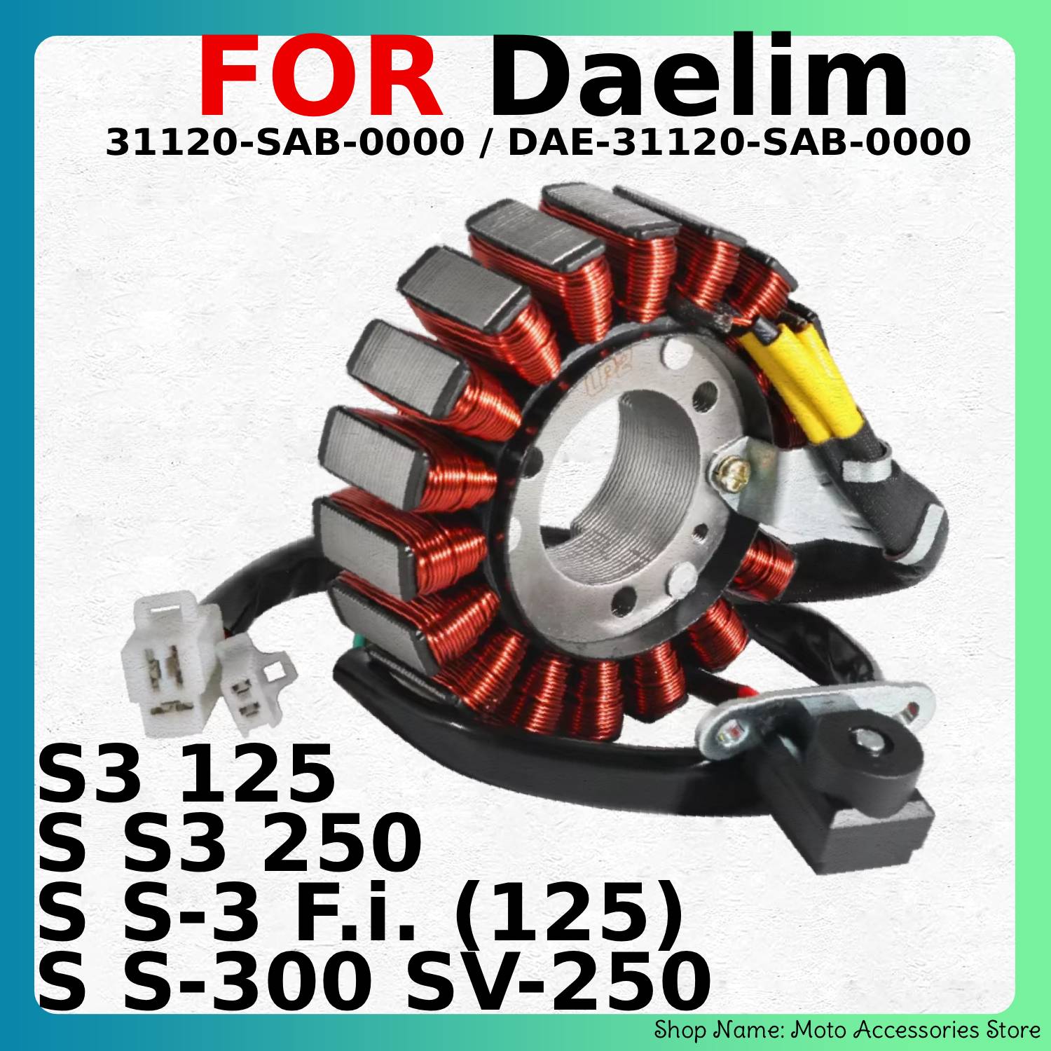 Motorcycle Stator - Cewka stojana magneto do motocykla Daelim