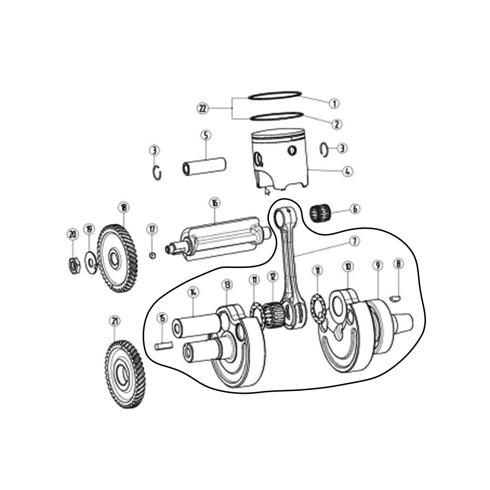 Wał korbowy motocyklowy z łącz – Motorcycle Crankshaft recenzja i cena