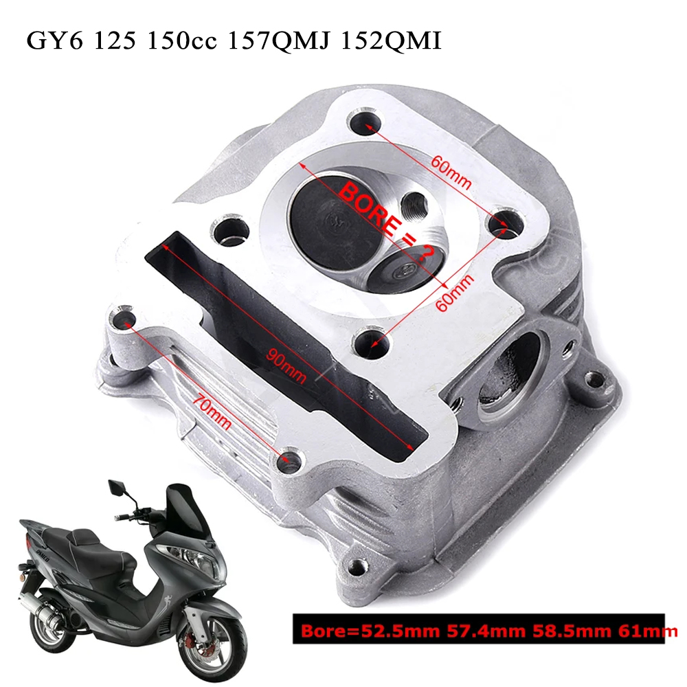 GY6 głowica cylindra części mo – Motorcycle Cylinder recenzja i cena