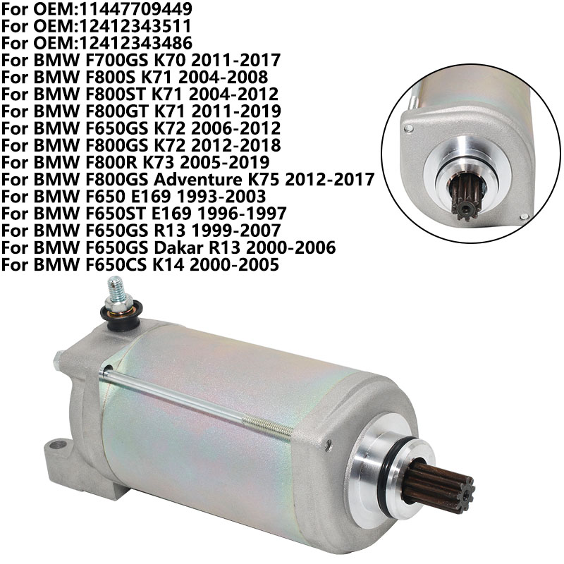 Rozrusznik motocyklowy do BMW  – Motorcycle Starter Motor recenzja i cena